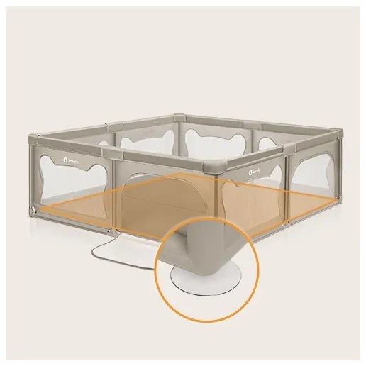 Lionelo - Recinto da gioco WILLOW XL beige