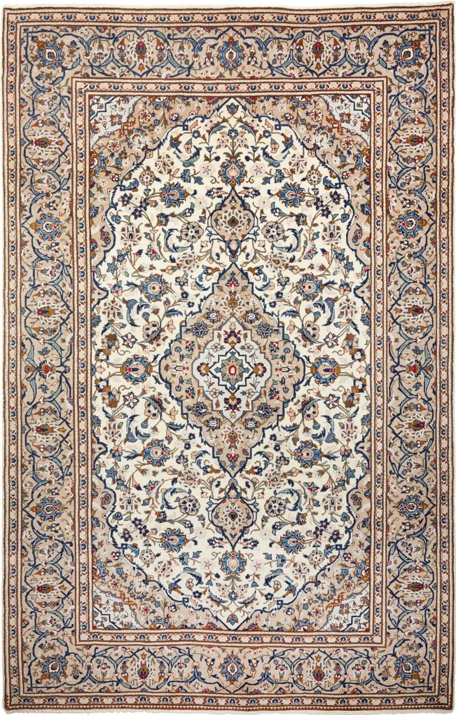Kashan Tappeto persiano 200 x 310 Beige (Iran) Annodato A Mano