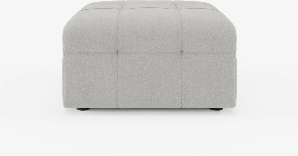 Mosaic pouf e modulo in bouclé - 96x77 cm design capitonné in tessuto smacchiabile T21