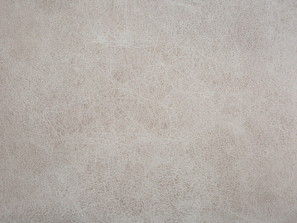 Pouf in tessuto similpelle grigio chiaro ELEPHANT Beliani