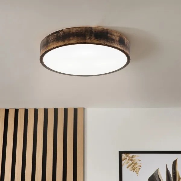 Brilagi - Plafoniera LED CARVALHO SMOKEY LED/36W/230V, finitura in rovere, diam. 47,5 cm