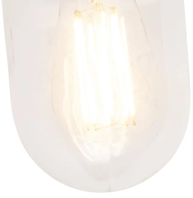 Lampada da parete rustica intelligente antracite IP44 incl. wifi E27 - Kansas