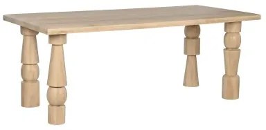 Tavolo da Pranzo Home ESPRIT Naturale Legno di mango 200 x 90 x 76 cm