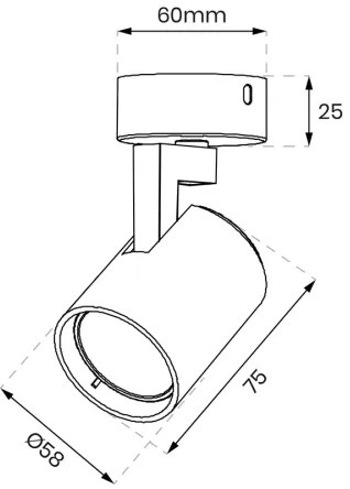 Faretto VOLF 1xGU10/10W/230V oro/nero