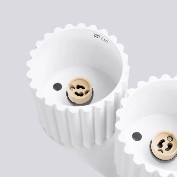 Sollux SL.1780 - Faretto AURA 2xGU10/10W/230V bianco