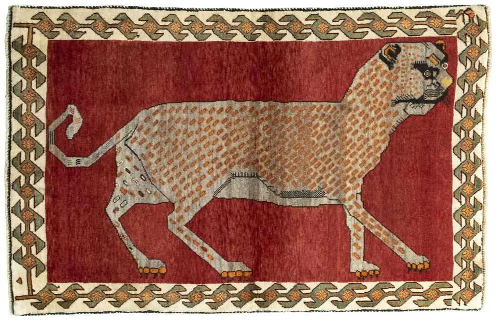 Gabbeh Tappeto 160x100 Rosso (Iran) Annodato A Mano