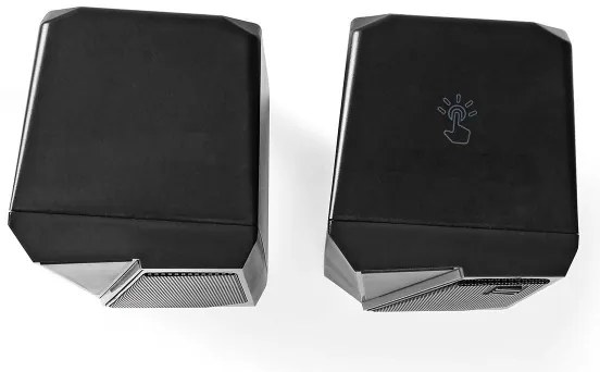 Nedis GSPR31020BK - SET 2 altoparlanti da gioco LED RGB 18W/5V