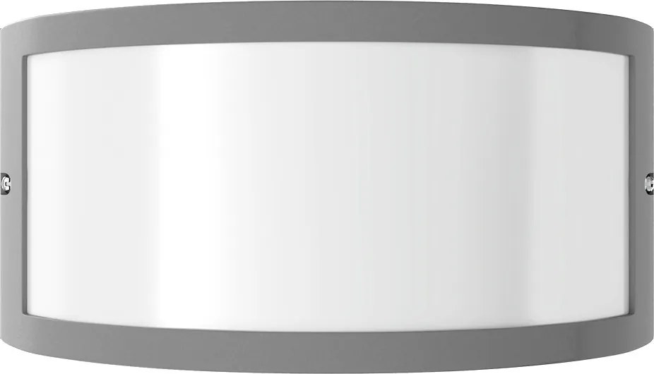 Applique Moon Design E27 Curva per Esterni IP65 - Grigia