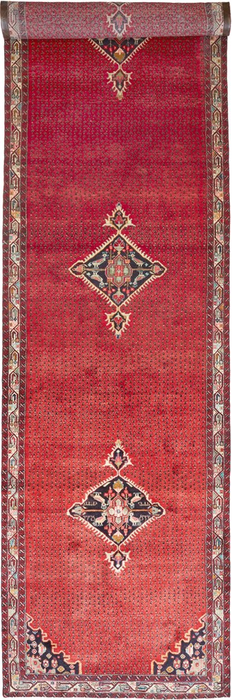 Hamedan Tappeto persiano 500 x 130 Rosso (Iran) Annodato A Mano