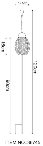 Globo 36745 - Lampada LED solare 3in1 SOLAR LED/0,06W/3,2V 3000K IP44