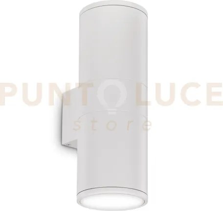 Gun applique esterno ip54 2 luci attacco e27 coffee