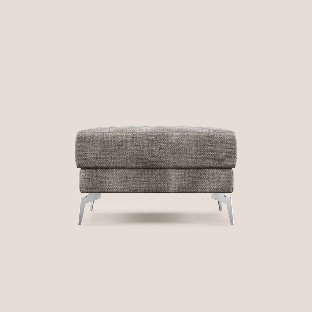 Star Pouf con piedini alti in tessuto impermeabile morbido intreccio T06