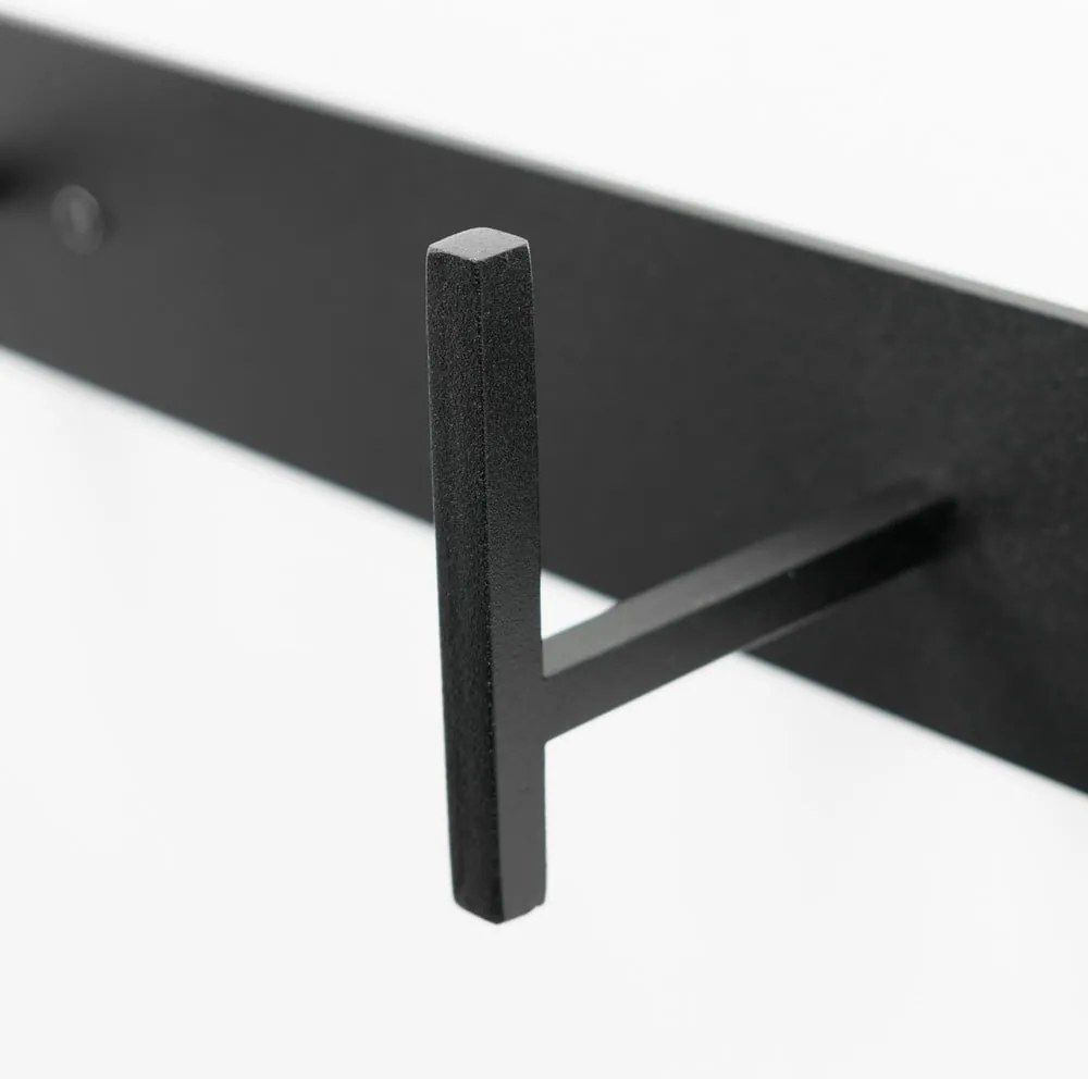 Attaccapanni da parete nero in metallo 64 cm Chapman – Spinder Design