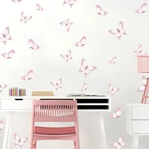 Decorazioni paret - Farfalle rosa | Inspio