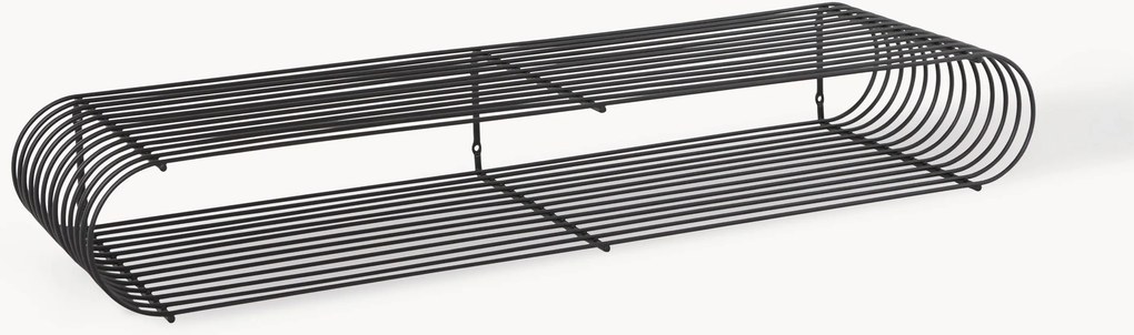 Mensola da parete in metallo Curva, larg. 80 cm
