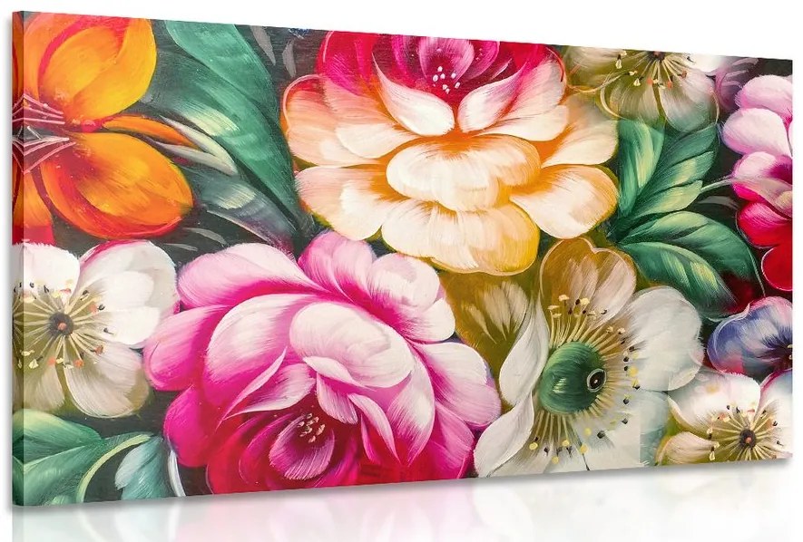 Quadro su tela – Mondo impressionista dei fiori