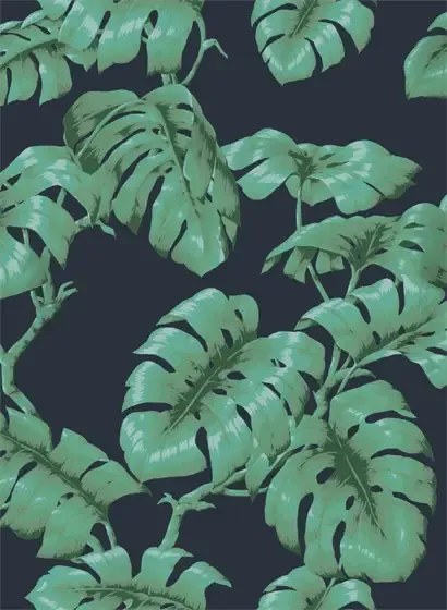 Tapete Tarovine von House of Hackney - Midnight/ Green