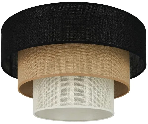 Brilagi -Plafoniera ASPEN LUNETA 1xE27/15W/230V diametro 45 nero/beige/color crema