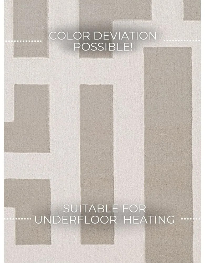 Tappeto grigio/color crema 120x170 cm Perles Onyx – Elle Decoration