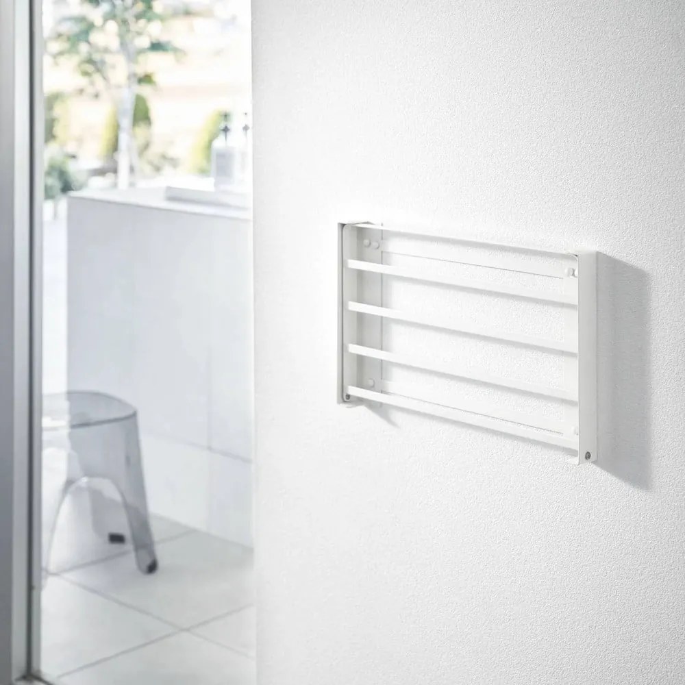 Mensola da bagno da parete bianco opaco in acciaio Tower – YAMAZAKI