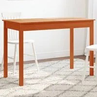 Tavolo da Pranzo Marrone Cera 110x55x75 cm Legno Massello Pino 844467