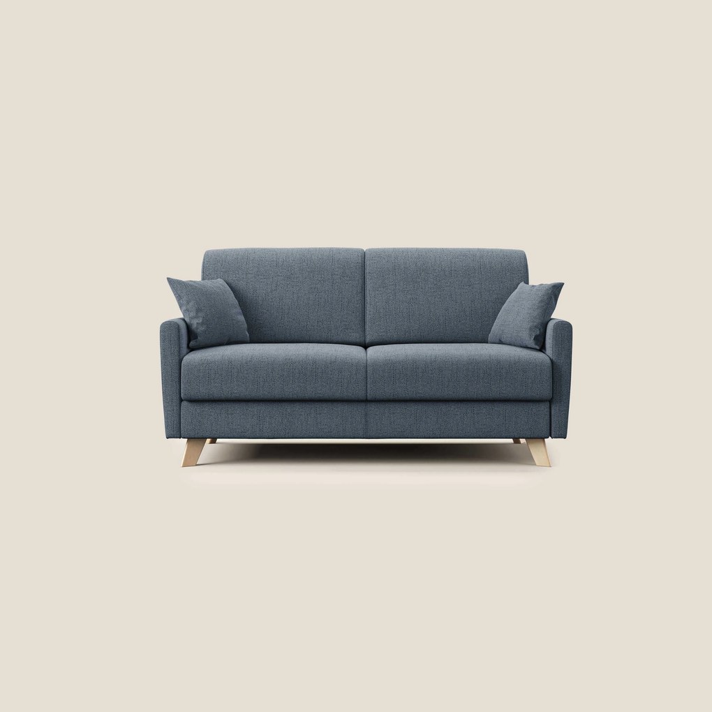 Edgar divano letto matrimoniale in tessuto felis impermeabile T03 blu