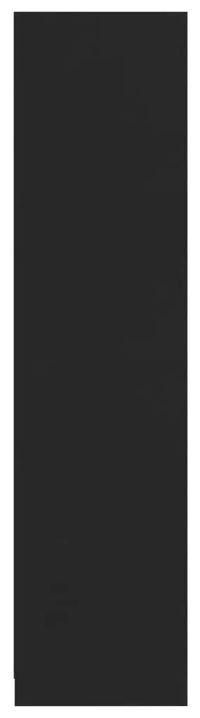 Armadio con cassetti nero 50x50x200 cm in truciolato