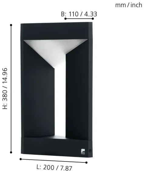 Eglo 98749 - Lampada da esterno a LED NEMBRO LED/10W/230V IP54