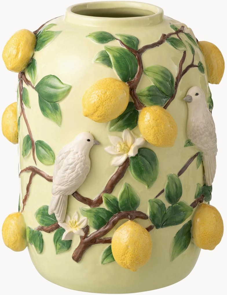 Vaso in ceramica fatto a mano Lemons, alt. 36 cm
