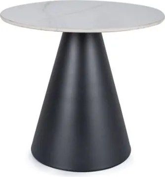 Tavolino da caffè Hill in nero/bianco - ø50/h46