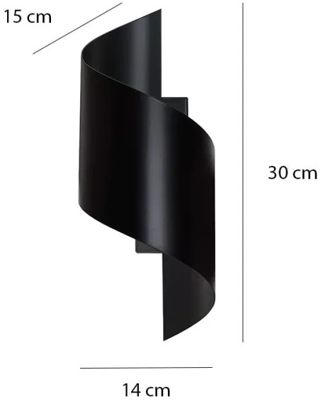 Applique SPINER 1xG9/8W/230V nero