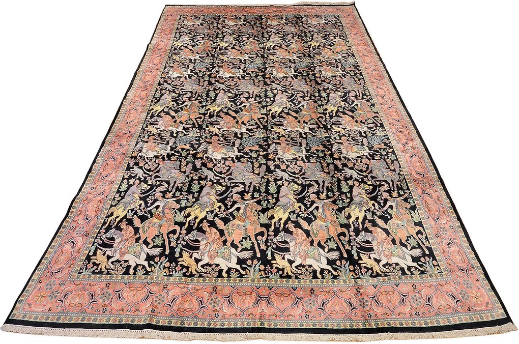 Cashmere Silk Tappeto orientale 360 x 560 (Indian) Annodato A Mano