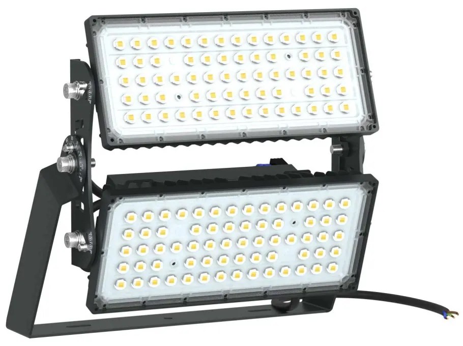 Faro Modulare LED 400W IP66, 167lm/W, No Flickering con driver Philips Colore Bianco Naturale 4.000K, Scegli l'angolo di illuminazione 30°, Scegli le staffe dei moduli Orientabili