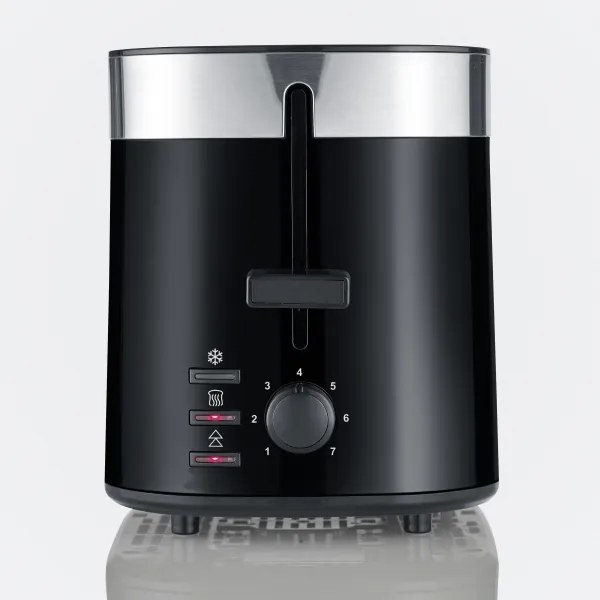 Severin AT 9264 - Tostapane a due fessure 800W/230V acciaio inox/nero