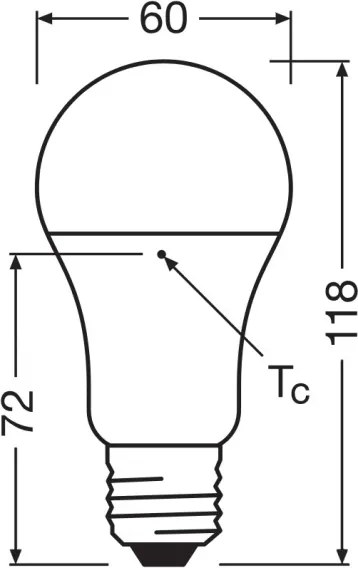 Set da 3 lampadine LED in plastica riciclata A100 E27/14W/230V 2700K - Osram