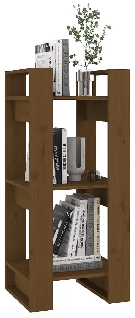 Libreria/divisorio miele 41x35x91 cm in legno massello