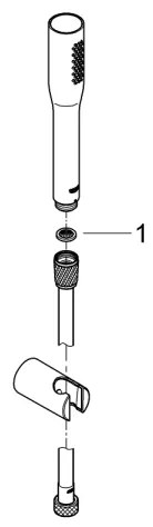 GROHE 27369000 - Set doccia EUPHORIA COSMOPOLITAN STICK 1500 mm, cromo lucido