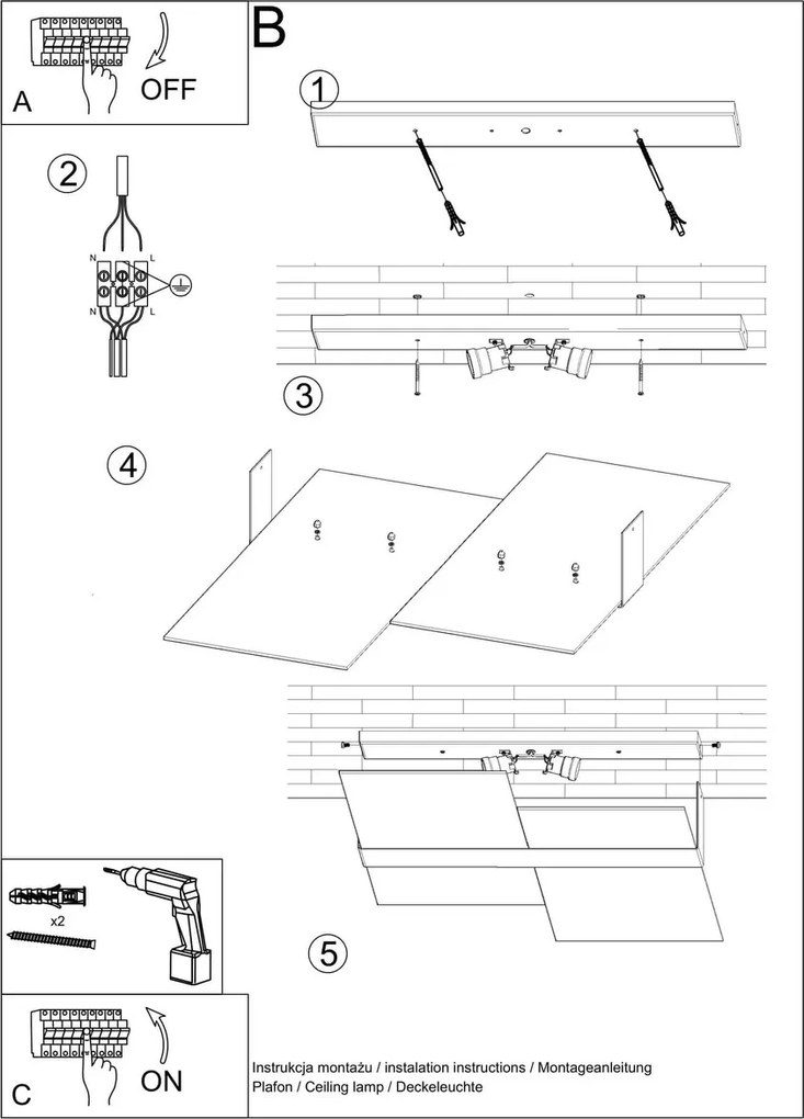Applique da Parete G9 MASSIMO in Acciaio e vetro