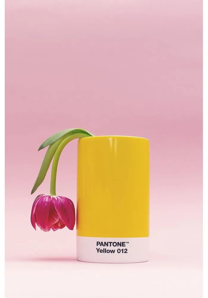 Organizer in ceramica per la cancelleria Yellow 012 - Pantone