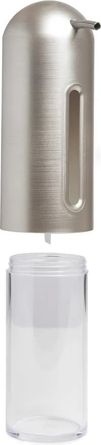 Dispenser di sapone in plastica argento 350 ml Penguin - Umbra