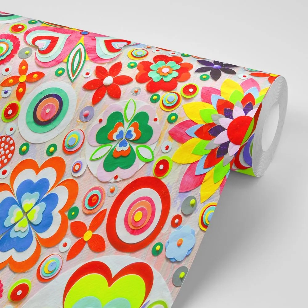 Carta da parati – Astrazione floreale