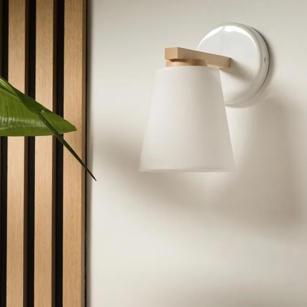 Lampada da parete ELLIE 1xE27/60W/230V bianco