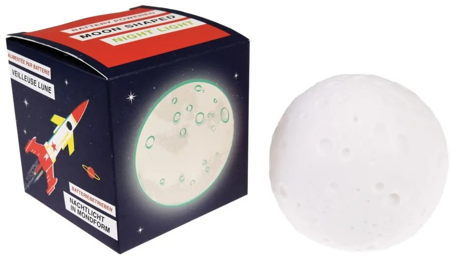 Lampada per bambini bianca Moon Planet - Rex London