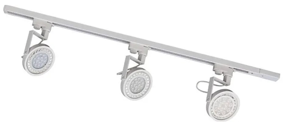 Zuma Line 3561 - Faretto per sistema a binario MASTER 3xGU10/15W/230V bianco