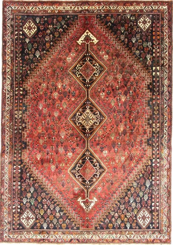 Gashghai Tappeto persiano 230x330 Rosso (Iran) Annodato A Mano