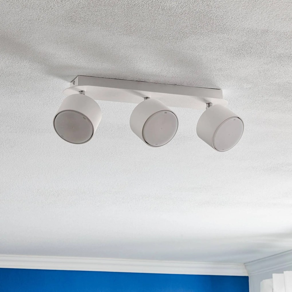 Eko-Light Faretto da soffitto Cloudy 3 luci bianco