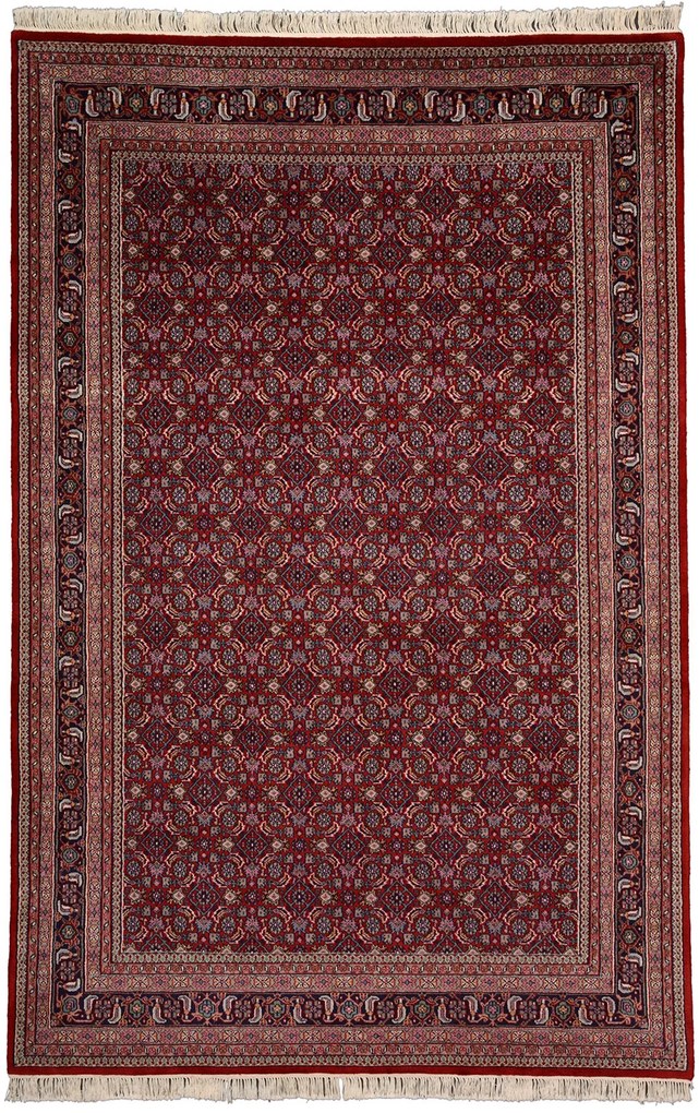 Bidjar Tappeto orientale 200x300 Rosso (Indian) Annodato A Mano