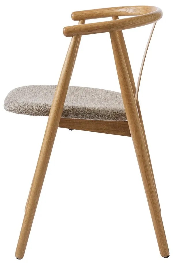 Sedia da pranzo in colore beige-naturale Relate - Unique Furniture