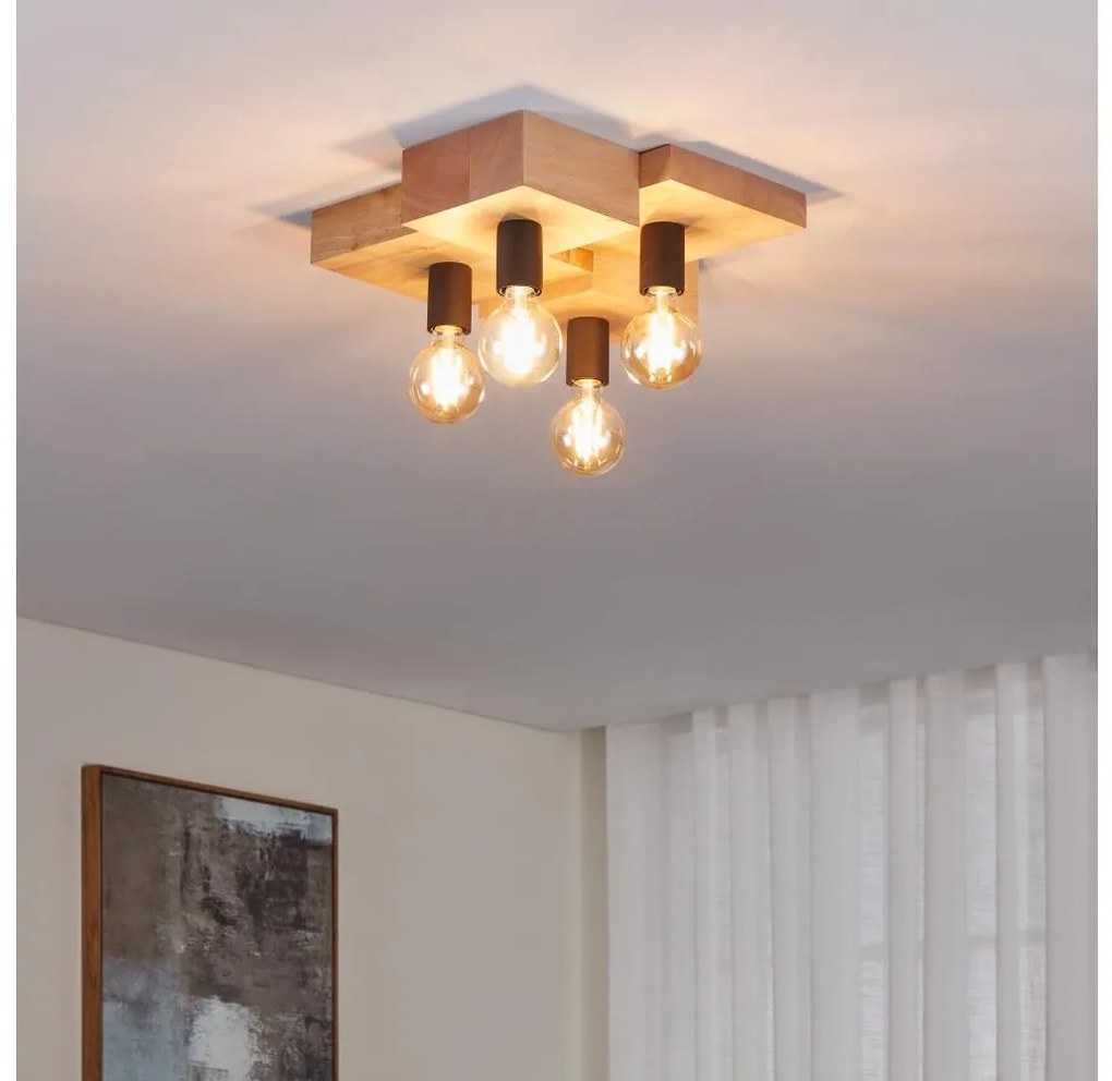 Eglo 43798 - Plafoniera HALKIN 4xE27/40W/230V