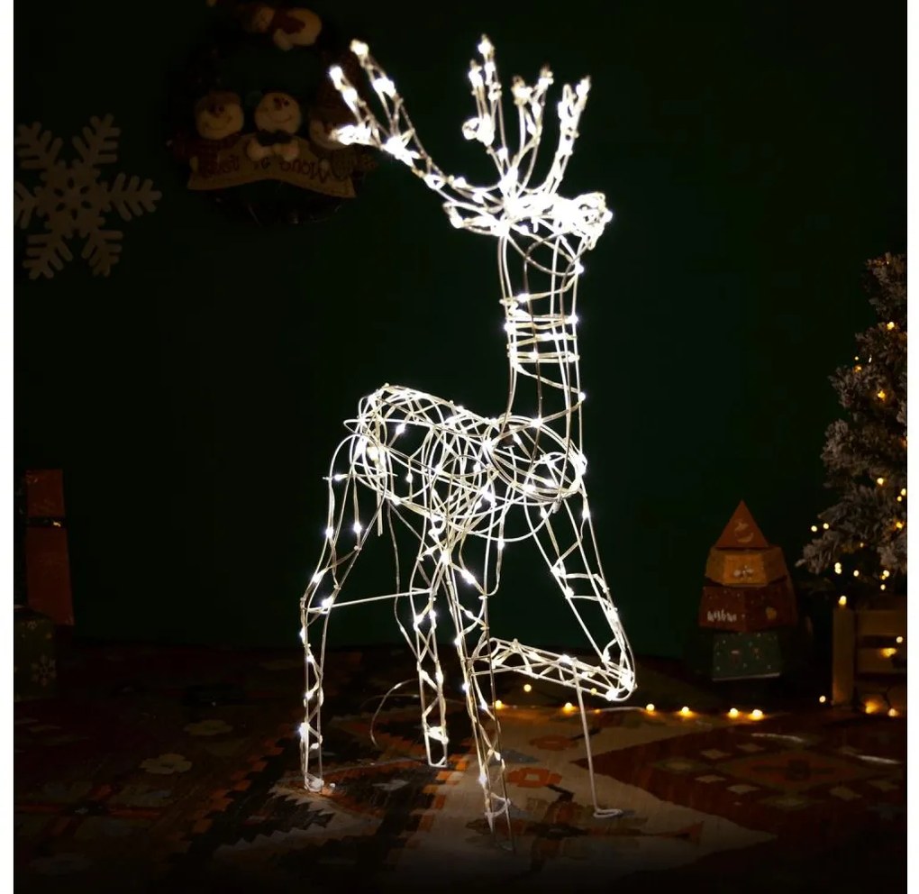 Brilagi - LED decorazione natalizia da esterno LED/3,6W/31/230V 2700K 120 cm IP44 renna